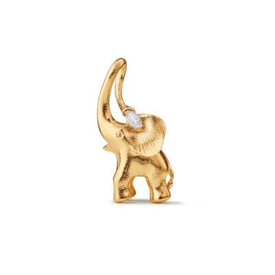 OLE LYNGGAARD COPENHAGEN "Elephant" i gull, stor