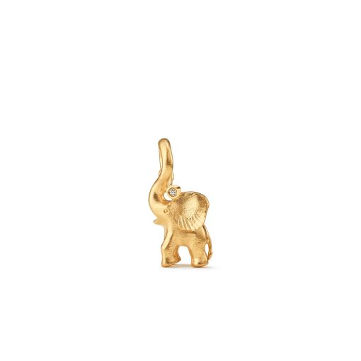 OLE LYNGGAARD COPENHAGEN Elefant medium anheng/ charms i gult gull