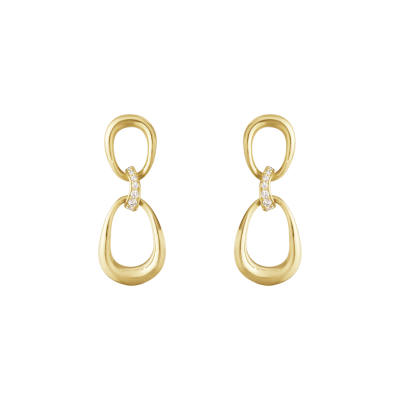 Offspring ørepynt gult gull fra Georg Jensen,